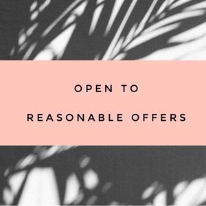 Open To Reasonable Offers!